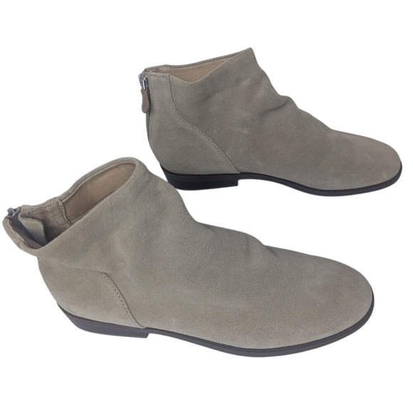 Gentle Souls By Kenneth Cole Emma‎ Booties Oyster Suede Women's Size 7.5 - Picture 1 of 8